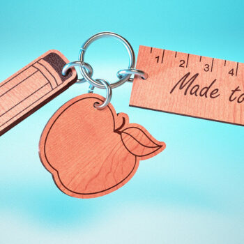 Intra απο ξύλο plywood 3mm-4mm πάχος – Teacher Keychain | Δάσκαλος Δίασταση  5x5 cm INTRAFABR-65563345 - Image 1