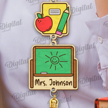 Intra απο ξύλο plywood 3mm-4mm πάχος – Δασκάλα Lanyard Decor Δίασταση  20x20 cm INTRAFABR-120166886 - Image 1