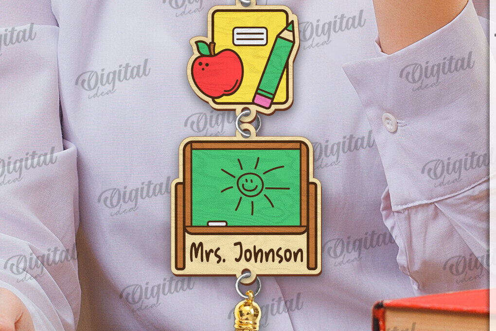 Intra απο ξύλο plywood 3mm-4mm πάχος – Δασκάλα Lanyard Decor Δίασταση  20x20 cm INTRAFABR-120166886