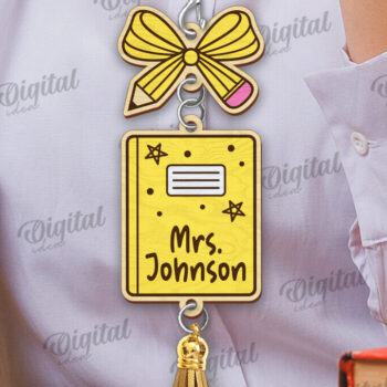 Intra απο ξύλο plywood 3mm-4mm πάχος – Teacher Lanyard Decor Bundle Cut Laser Δίασταση  20x20 cm INTRAFABR-120103855 - Image 10