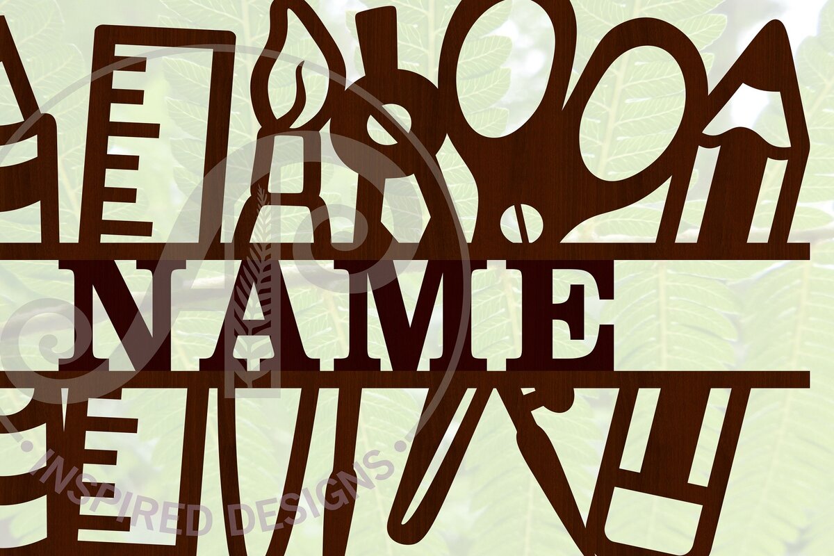 Intra απο ξύλο plywood 3mm-4mm πάχος – Αρχείο για το όνομα δασκάλου Δίασταση  20x20 cm INTRAFABR-64986515