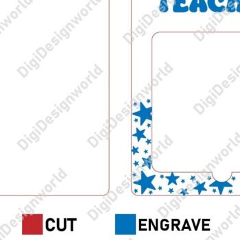 Intra απο ξύλο plywood 3mm-4mm πάχος – Αρχείο κοπής με λέιζερ θήκη σημειωματάριου εκπαιδευτικού Δίασταση  20x20 cm INTRAFABR-120919851 - Image 2