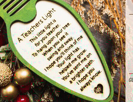 Intra απο ξύλο plywood 3mm-4mm πάχος – Στολίδι δασκάλου Laser Δίασταση  20x20 cm INTRAFABR-81159625