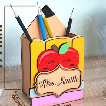 Intra απο ξύλο plywood 3mm-4mm πάχος – Πακέτο μολυβοθήκης δασκάλου | Στάντα στυλό Δίασταση  20x20 cm INTRAFABR-111598844 - Image 9