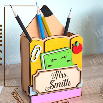 Intra απο ξύλο plywood 3mm-4mm πάχος – Πακέτο μολυβοθήκης δασκάλου | Στάντα στυλό Δίασταση  20x20 cm INTRAFABR-111598844 - Image 12