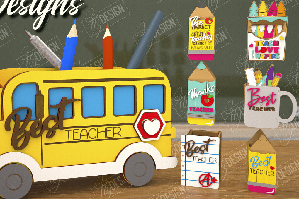 Intra απο ξύλο plywood 3mm-4mm πάχος – Πακέτο μολυβοθήκης δασκάλου | Στάντα στυλό Δίασταση  20x20 cm INTRAFABR-108306800