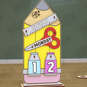 Intra απο ξύλο plywood 3mm-4mm πάχος – Πακέτο Διαρκούς Ημερολογίου Δασκάλου | CNC Δίασταση  20x20 cm INTRAFABR-116837553 - Image 8