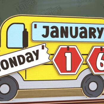 Intra απο ξύλο plywood 3mm-4mm πάχος – Πακέτο Διαρκούς Ημερολογίου Δασκάλου | CNC Δίασταση  20x20 cm INTRAFABR-116837553 - Image 9