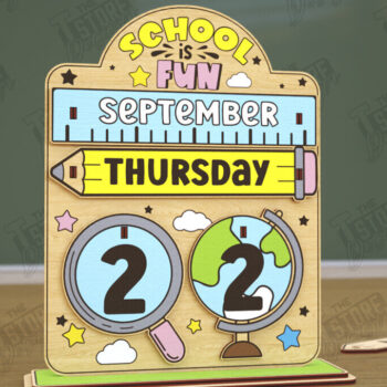 Intra απο ξύλο plywood 3mm-4mm πάχος – Πακέτο Διαρκούς Ημερολογίου Δασκάλου | CNC Δίασταση  20x20 cm INTRAFABR-116837553 - Image 10