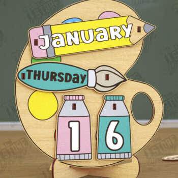 Intra απο ξύλο plywood 3mm-4mm πάχος – Πακέτο Διαρκούς Ημερολογίου Δασκάλου | CNC Δίασταση  20x20 cm INTRAFABR-116837553 - Image 11