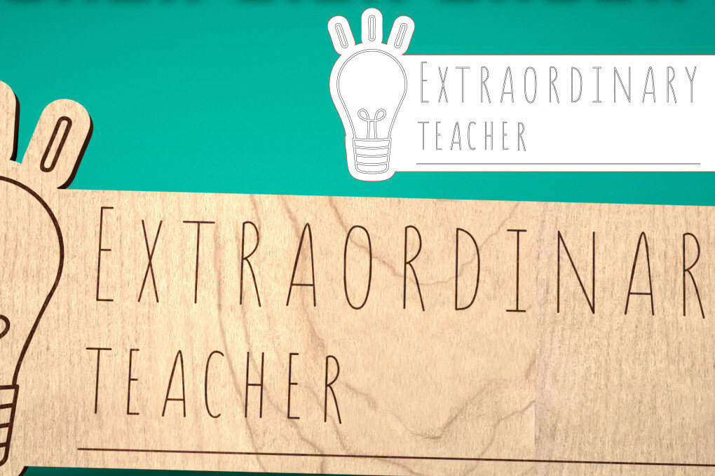 Intra απο ξύλο plywood 3mm-4mm πάχος – Teacher Sign | Σχολείο Δίασταση  40x30 cm INTRAFABR-57370348