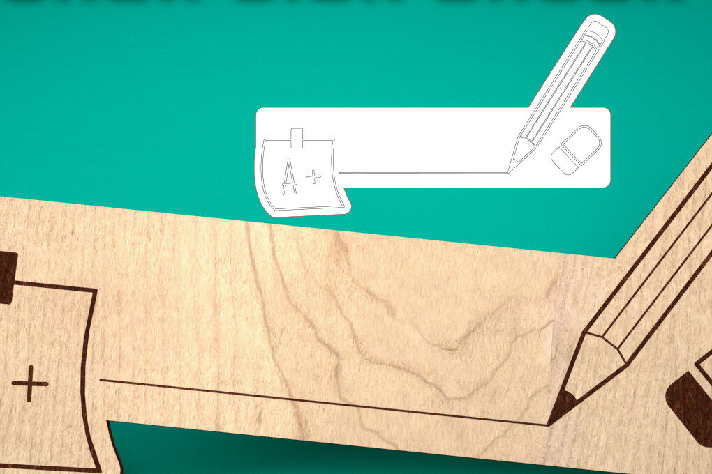 Intra απο ξύλο plywood 3mm-4mm πάχος – Teacher Sign | Σχολείο Δίασταση  40x30 cm INTRAFABR-57370399