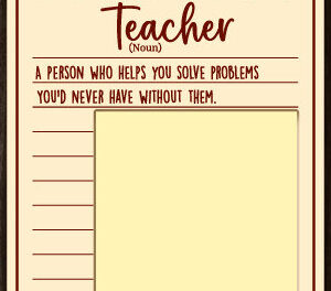 Intra απο ξύλο plywood 3mm-4mm πάχος – Teacher Sticky Note Holder Cut Laser Δίασταση  20x20 cm INTRAFABR-98958330