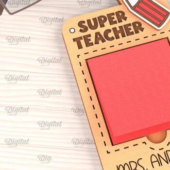 Intra απο ξύλο plywood 3mm-4mm πάχος – Δάσκαλος κολλώδες σημειωματάριο, Δίασταση 20x20 cm INTRAFABR-96508251 - Image 1