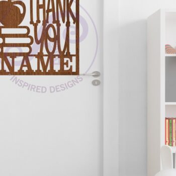 Intra απο ξύλο plywood 3mm-4mm πάχος – Δάσκαλος Ευχαριστώ Τετράγωνο Όνομα Δίασταση  20x20 cm INTRAFABR-118310076 - Image 5