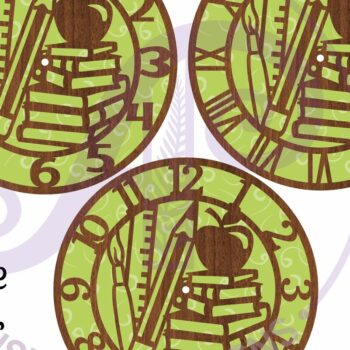 Intra απο ξύλο plywood 3mm-4mm πάχος – Πρότυπο κοπής με λέιζερ ρολόι τοίχου δασκάλου Δίασταση  40x30 cm INTRAFABR-95014733 - Image 4