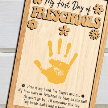 Intra απο ξύλο plywood 3mm-4mm πάχος – Διακόσμηση για την Ημέρα του Δασκάλου Κομμένο αρχείο Δίασταση  20x20 cm INTRAFABR-97020938 - Image 2