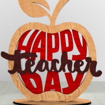 Intra απο ξύλο plywood 3mm-4mm πάχος – Σετ ντεκόρ γραφείου δασκάλου (3 τεμαχίων) Δίασταση  20x20 cm INTRAFABR-122893775 - Image 4