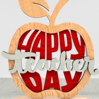 Intra απο ξύλο plywood 3mm-4mm πάχος – Σετ ντεκόρ γραφείου δασκάλου (3 τεμαχίων) Δίασταση  20x20 cm INTRAFABR-122893775 - Image 8