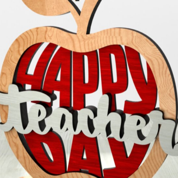 Intra απο ξύλο plywood 3mm-4mm πάχος – Σετ ντεκόρ γραφείου δασκάλου (3 τεμαχίων) Δίασταση  20x20 cm INTRAFABR-122893775 - Image 9