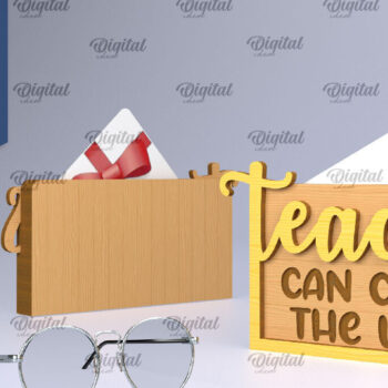 Intra απο ξύλο plywood 3mm-4mm πάχος – Δωροθήκη Δωροκάρτας Καθηγητών Δίασταση  20x20 cm INTRAFABR-95577432 - Image 1