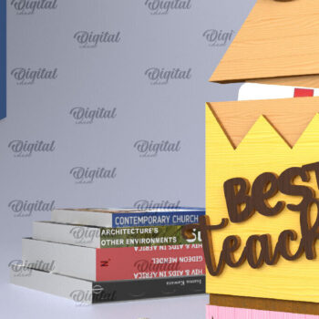 Intra απο ξύλο plywood 3mm-4mm πάχος – Δωροθήκη Δωροκάρτας Καθηγητών Δίασταση  20x20 cm INTRAFABR-95577458 - Image 1