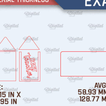 Intra απο ξύλο plywood 3mm-4mm πάχος – Δωροθήκη Δωροκάρτας Καθηγητών Δίασταση  20x20 cm INTRAFABR-95577458 - Image 2
