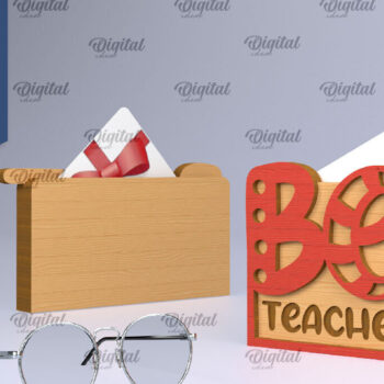 Intra απο ξύλο plywood 3mm-4mm πάχος – Δωροθήκη Δωροκάρτας Καθηγητών Δίασταση  20x20 cm INTRAFABR-95577470 - Image 1