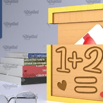 Intra απο ξύλο plywood 3mm-4mm πάχος – Δωροθήκη Δωροκάρτας Καθηγητών Δίασταση  20x20 cm INTRAFABR-95577520 - Image 1