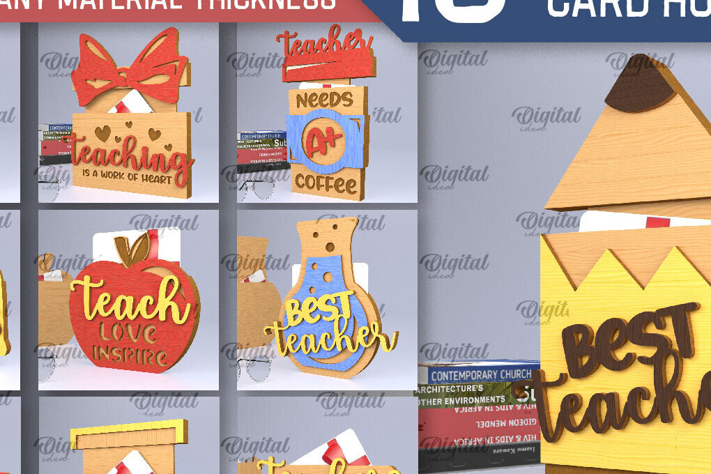 Intra απο ξύλο plywood 3mm-4mm πάχος – Πακέτο λέιζερ κατόχων δωροκαρτών δασκάλων Δίασταση  20x20 cm INTRAFABR-95645185