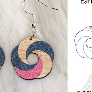 Intra απο ξύλο plywood 3mm-4mm πάχος – Σκουλαρίκια Teadrop Cut Laser. Δίασταση  5x5 cm INTRAFABR-113403806 - Image 1