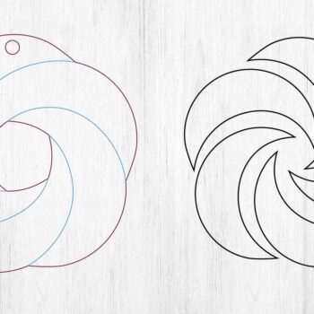 Intra απο ξύλο plywood 3mm-4mm πάχος – Σκουλαρίκια Teadrop Cut Laser. Δίασταση  5x5 cm INTRAFABR-113403806 - Image 2