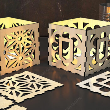 Intra απο ξύλο plywood 3mm-4mm πάχος – Tealight Box, Cupcake Stand καλάθι φρούτων Δίασταση 20x20 cm INTRAFABR-68569166 - Image 2