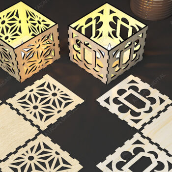 Intra απο ξύλο plywood 3mm-4mm πάχος – Tealight Box, Cupcake Stand καλάθι φρούτων Δίασταση 20x20 cm INTRAFABR-68569166 - Image 4