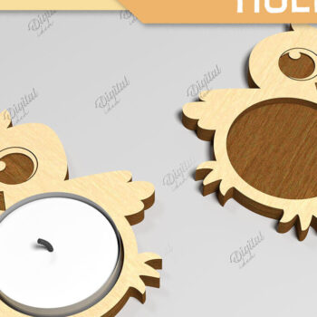 Intra απο ξύλο plywood 3mm-4mm πάχος – Κηροπήγιο Tealight Δέσμη κοπής με λέιζερ Δίασταση  20x20 cm INTRAFABR-86856660 - Image 3