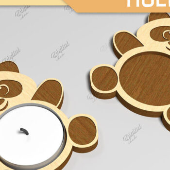 Intra απο ξύλο plywood 3mm-4mm πάχος – Κηροπήγιο Tealight Δέσμη κοπής με λέιζερ Δίασταση  20x20 cm INTRAFABR-86856660 - Image 5