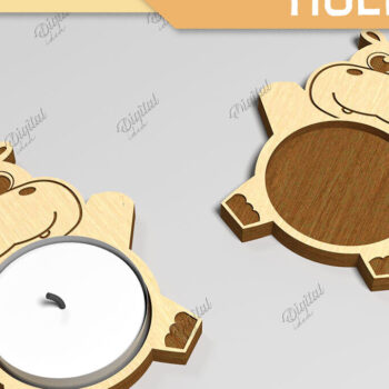 Intra απο ξύλο plywood 3mm-4mm πάχος – Κηροπήγιο Tealight Δέσμη κοπής με λέιζερ Δίασταση  20x20 cm INTRAFABR-86856660 - Image 6