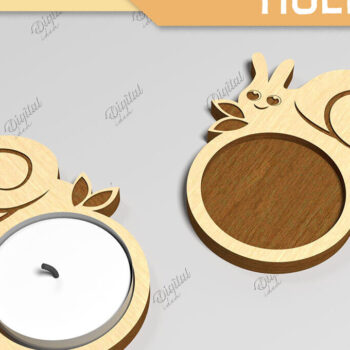 Intra απο ξύλο plywood 3mm-4mm πάχος – Κηροπήγιο Tealight Δέσμη κοπής με λέιζερ Δίασταση  20x20 cm INTRAFABR-86856660 - Image 7