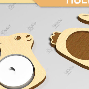 Intra απο ξύλο plywood 3mm-4mm πάχος – Κηροπήγιο Tealight Δέσμη κοπής με λέιζερ Δίασταση  20x20 cm INTRAFABR-86856660 - Image 8