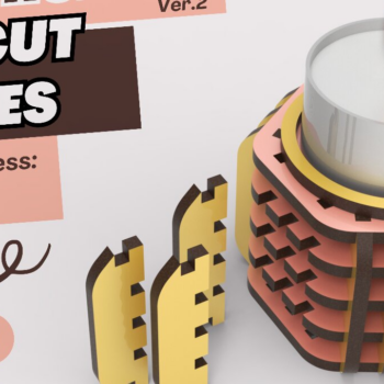 Intra απο ξύλο plywood 3mm-4mm πάχος – Κηροπήγιο ρεσώ | Αρχείο κοπής με λέιζερ Δίασταση  20x20 cm INTRAFABR-87528364 - Image 3