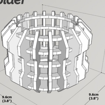 Intra απο ξύλο plywood 3mm-4mm πάχος – Κηροπήγιο ρεσώ | Αρχείο κοπής με λέιζερ Δίασταση  20x20 cm INTRAFABR-87999886 - Image 4
