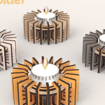 Intra απο ξύλο plywood 3mm-4mm πάχος – Θήκη ρεσώ | Αρχείο κοπής με λέιζερ | Λέιζερ Δίασταση  20x20 cm INTRAFABR-90673231 - Image 1