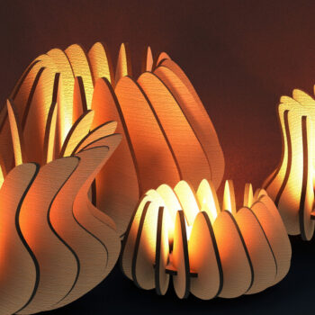 Intra απο ξύλο plywood 3mm-4mm πάχος – Σετ Σετ ρεσώ για Laser Δίασταση  20x20 cm INTRAFABR-79576898 - Image 1