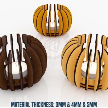 Intra απο ξύλο plywood 3mm-4mm πάχος – ΑρχείαTealight Δίασταση  20x20 cm INTRAFABR-119476544 - Image 1