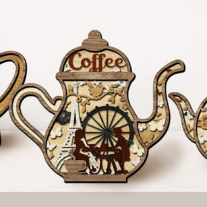 Intra απο ξύλο plywood 3mm-4mm πάχος – Teapotss, Kitchen Cut Decor Δίασταση  20x20 cm INTRAFABR-61532525