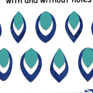 Intra απο ξύλο plywood 3mm-4mm πάχος – Πρότυπα σκουλαρικιών Tear Drop Δίασταση  20x20 cm INTRAFABR-105352696