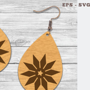 Intra απο ξύλο plywood 3mm-4mm πάχος – Σκουλαρίκια Tear Drop 10 Δίασταση  5x5 cm INTRAFABR-106748342