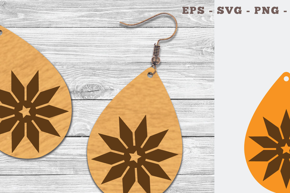 Intra απο ξύλο plywood 3mm-4mm πάχος – Σκουλαρίκια Tear Drop 10 Δίασταση  5x5 cm INTRAFABR-106748342