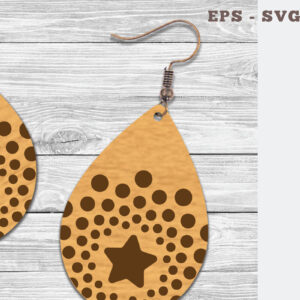 Intra απο ξύλο plywood 3mm-4mm πάχος – Σκουλαρίκια Tear Drop 3 Δίασταση  5x5 cm INTRAFABR-106747845