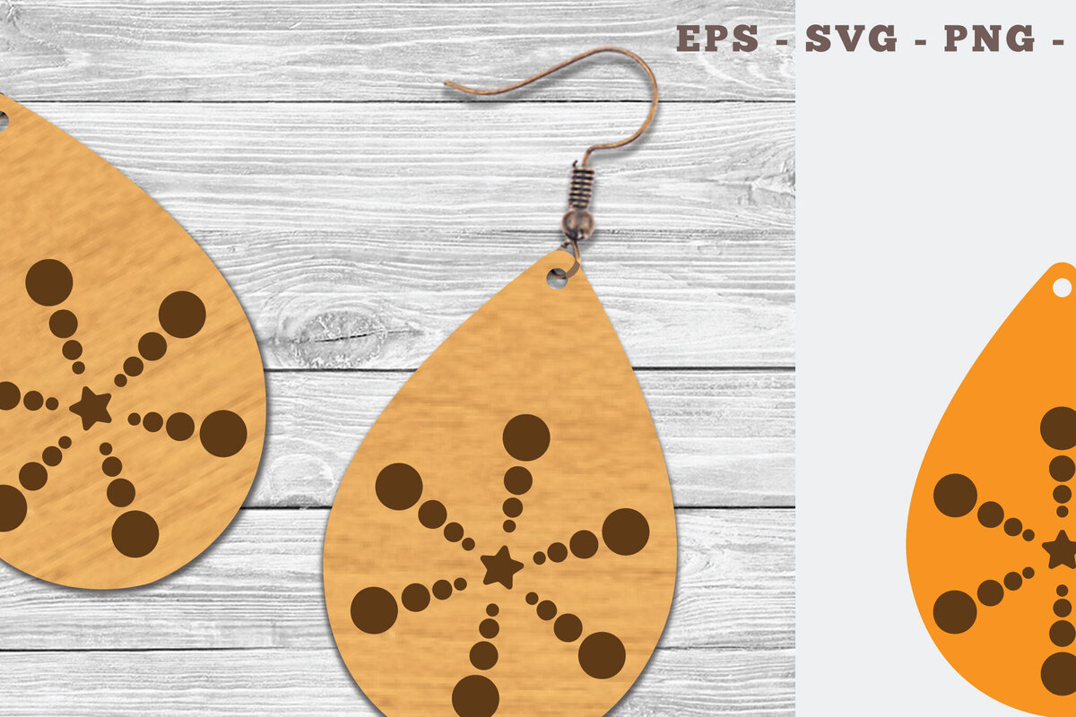 Intra απο ξύλο plywood 3mm-4mm πάχος – Σκουλαρίκια Tear Drop 8 Δίασταση  5x5 cm INTRAFABR-106748254